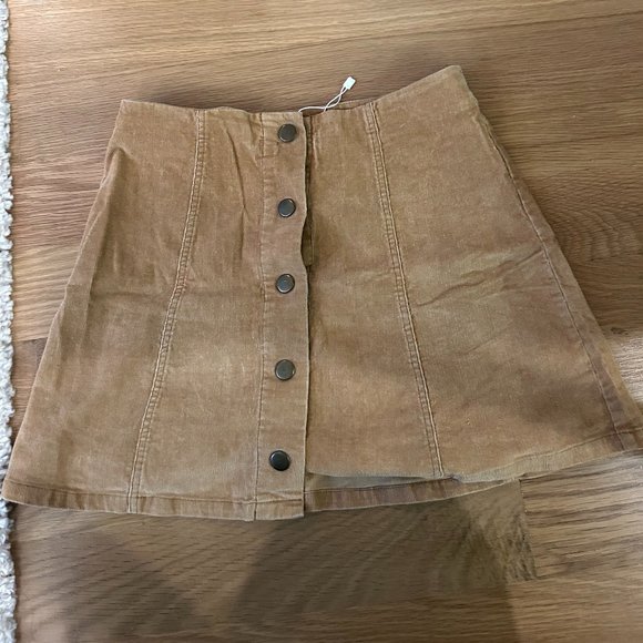 Dresses & Skirts - Corduroy Button Up Skirt